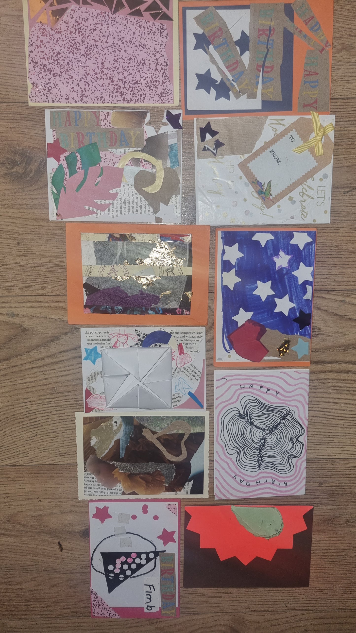 Upcycled Greetings Card Making Workshop - PLASTIQUE By Siân