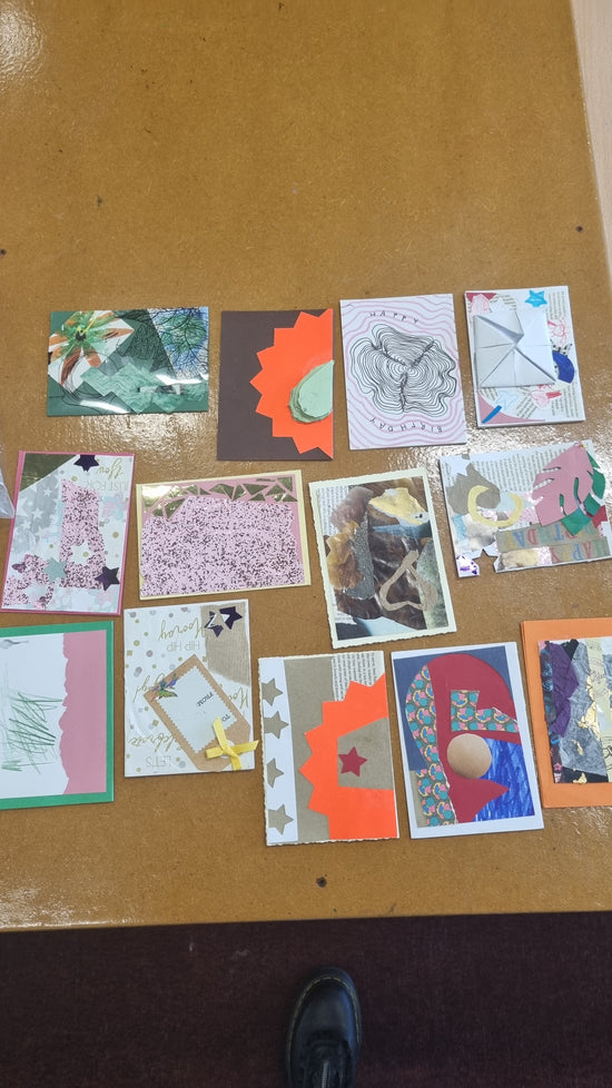 Upcycled Greetings Card Making Workshop - PLASTIQUE By Siân