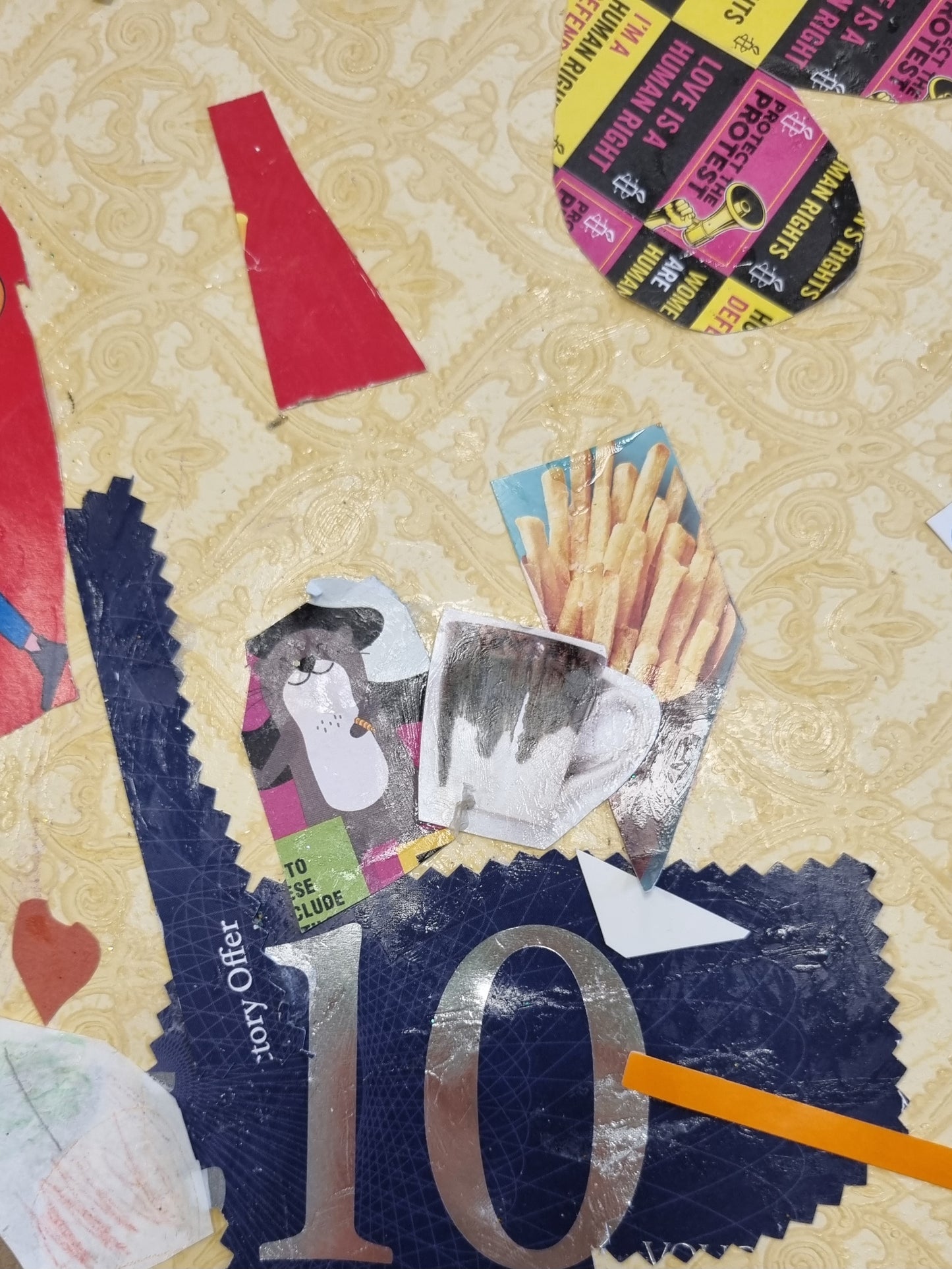 'NO JUNK MAIL' Collage Upcycled Paper Workshop - PLASTIQUE By Siân