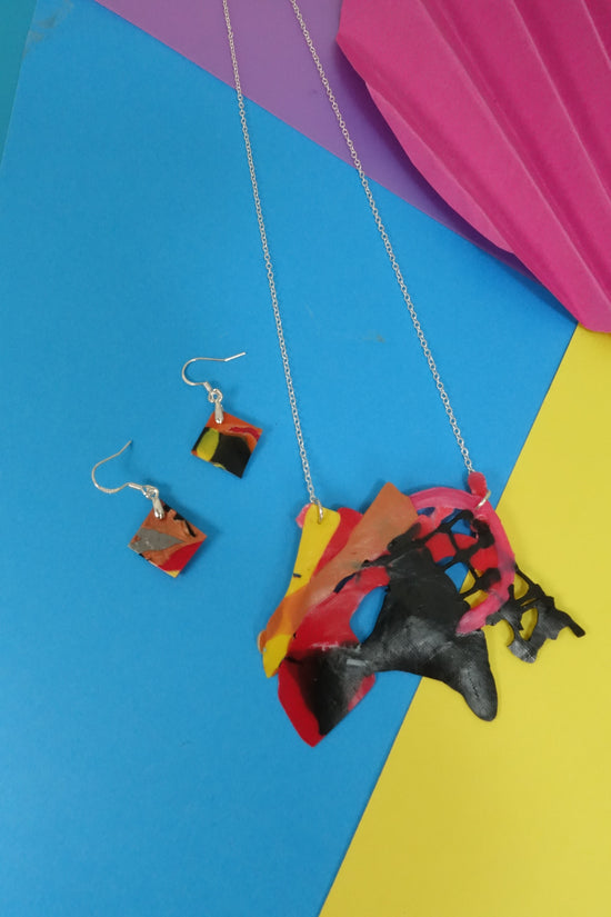 Small Abstract Jewellery SET - PLASTIQUE By Siân