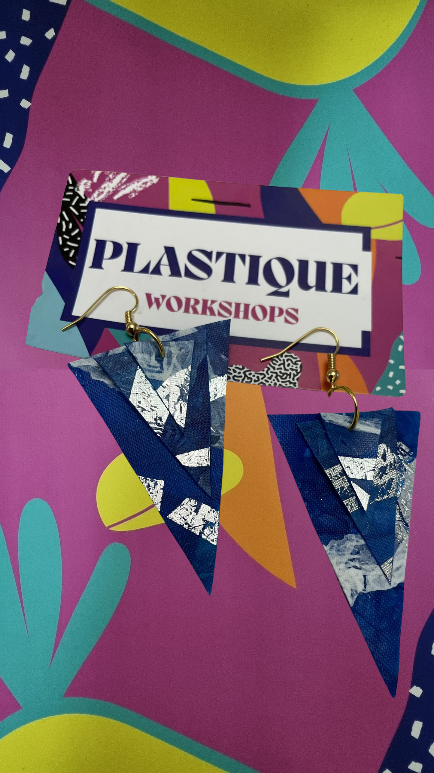 Upcycled Plastic Jewellery Making Workshop - PLASTIQUE By Siân