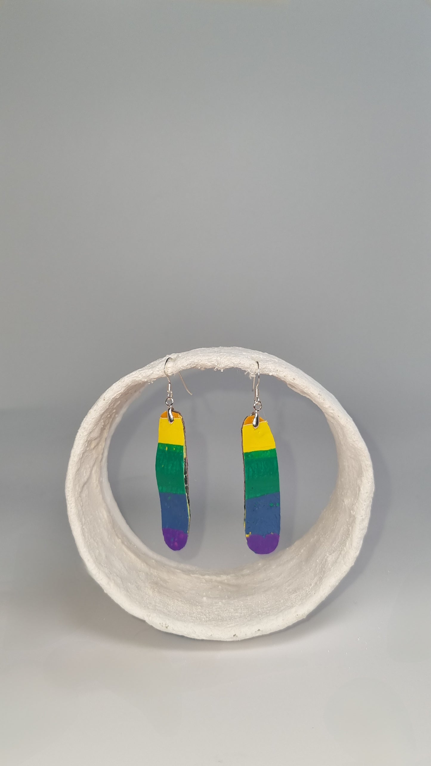 Small pride long thin earrings- S/S 24 - PLASTIQUE By Siân