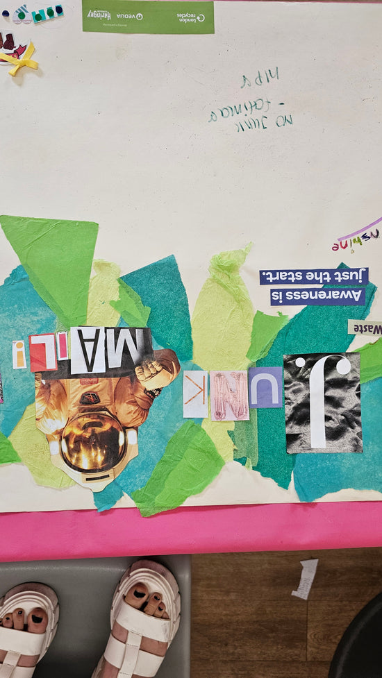 WORKSHOP: 'NO JUNK MAIL' - Collage, Upcycled Paper