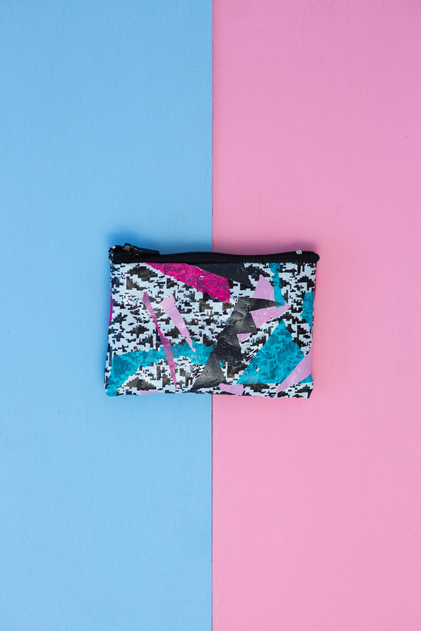 Zip Purse: Asos, pink and Turquoise