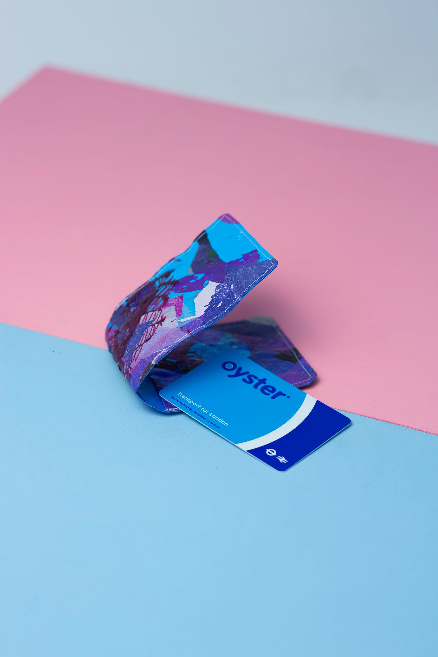 Card wallet: blue and purple