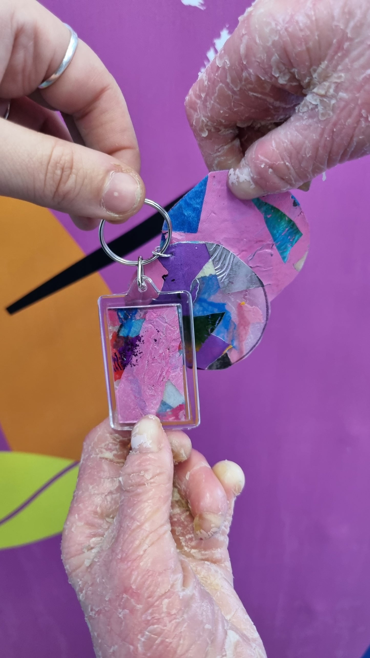 Upcycled Plastic keyring Making Workshop - PLASTIQUE By Siân